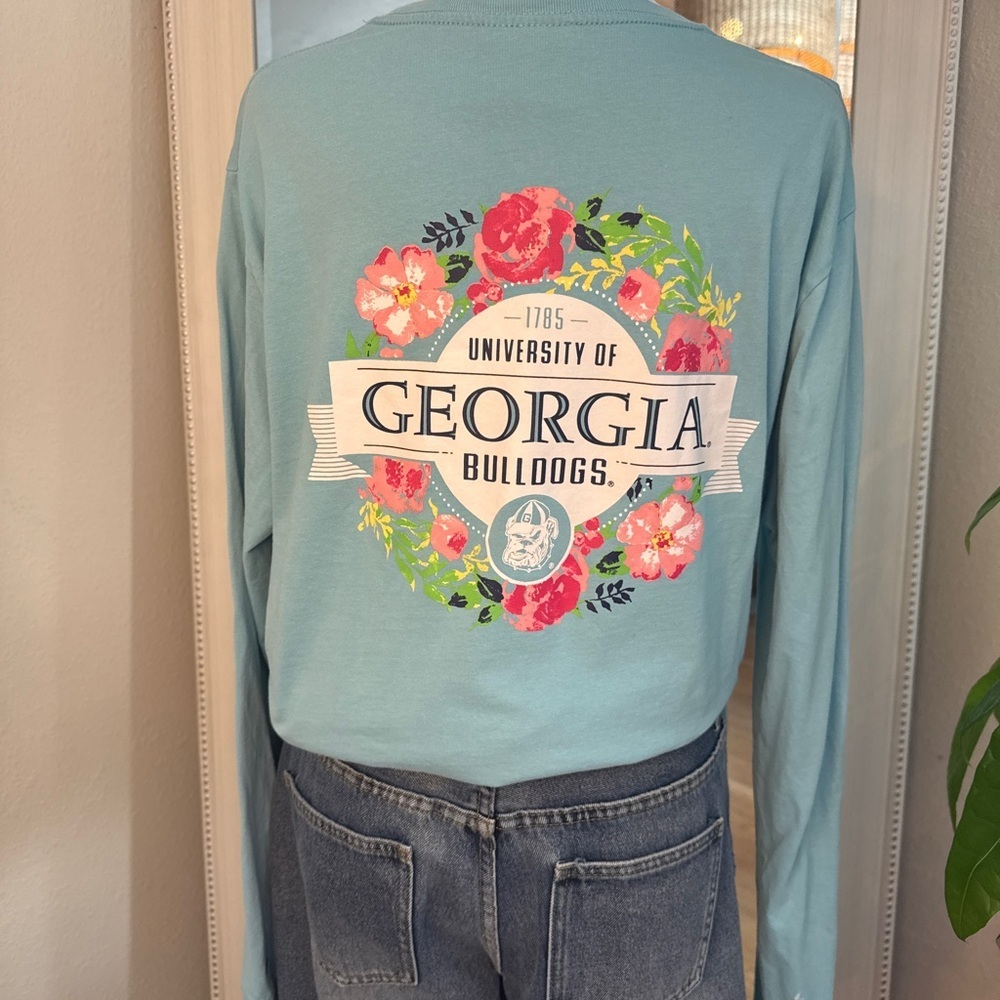 Champion Georgia Bulldogs Teal Long Sleeve Tee
